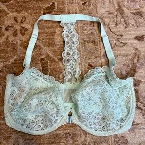Victoria's Secret Light Green Lace Bra